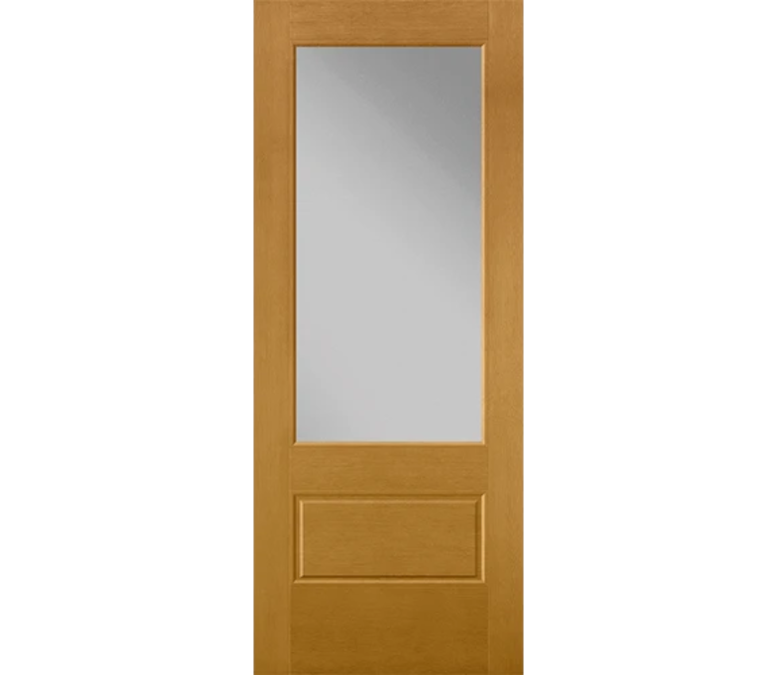 Dubuque 3 Quaters Light Fiberglass Entry Door