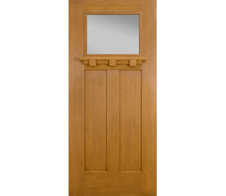 Dubuque Craftsman Light Fiberglass Entry Door