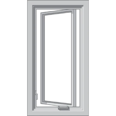 Dubuque Pella Hurricane Shield Series Vinyl Casement Window