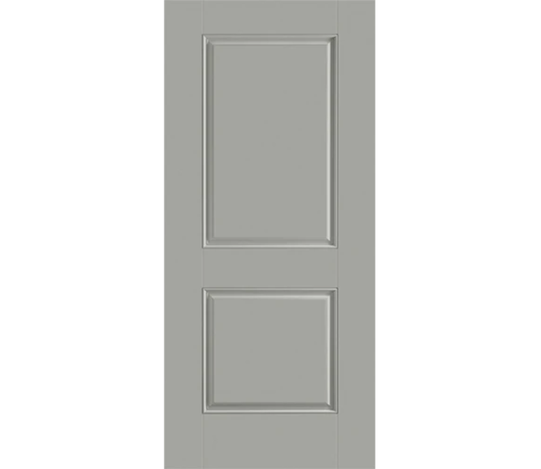 Dubuque Two Panel Square Fiberglass Entry Door